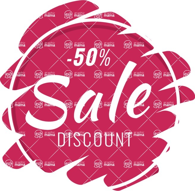 Sale Banner Templates Collection - Discount Badge Vector Template